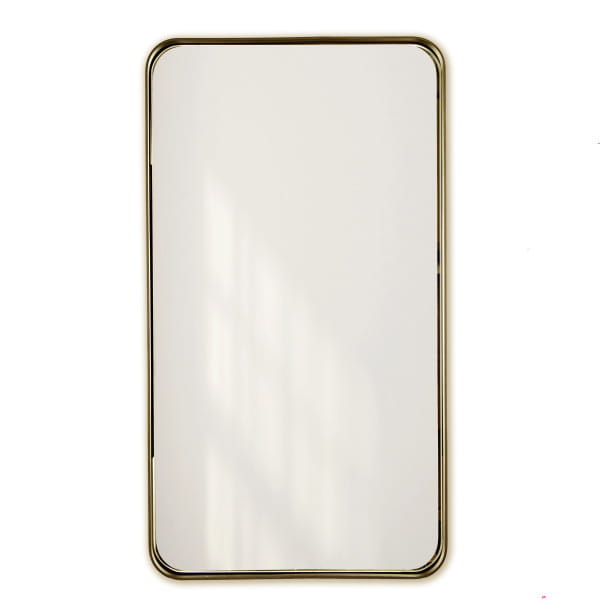 Spiegel Ovalis gold 50x90