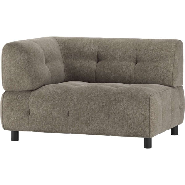 Sofa-Element Louis 1.5-Sitz Arm links Flachgewebe leaf