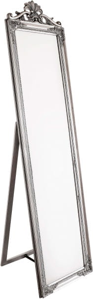 Standspiegel Miro mit Rahmen silber 45x180