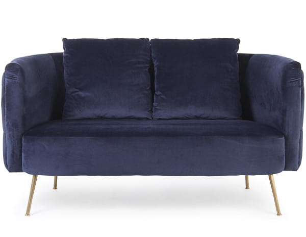 Sofa Tenbury 2-Sitzer blau