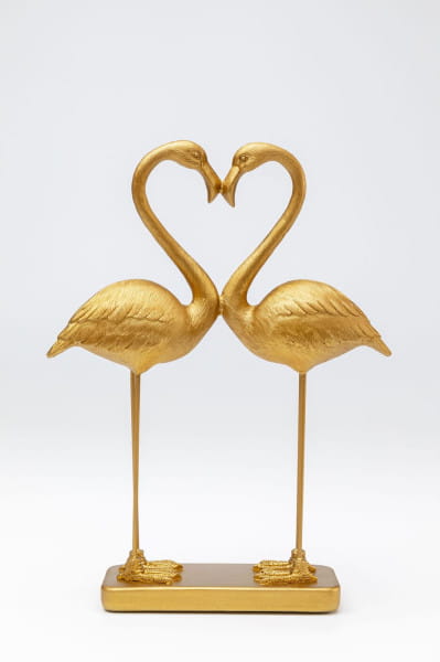 Deko Figur Flamingo Love gold 39