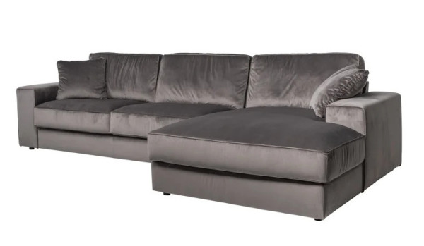 Ecksofa Santos Ottomane rechts grau 312