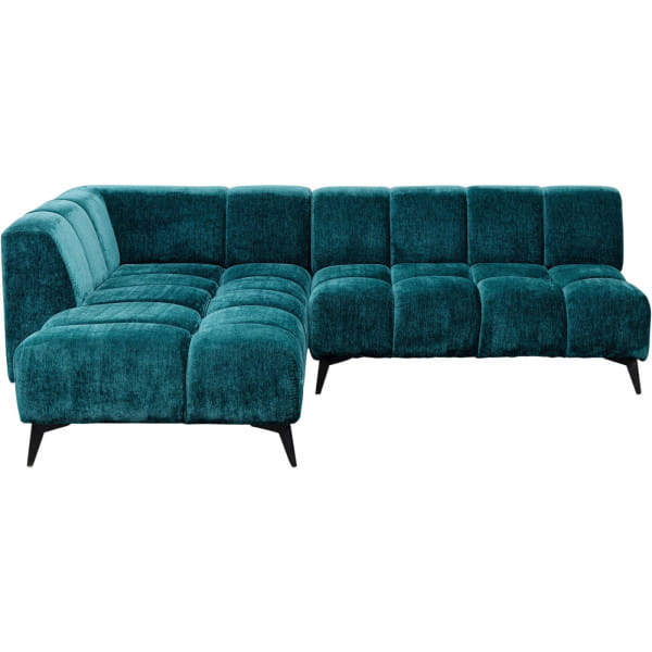 Ecksofa Nia Glam dunkelgrün links 250