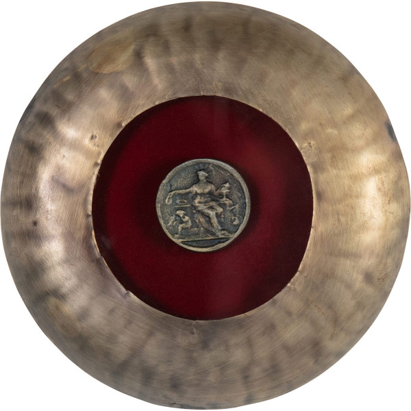 Wanddekoration Art Coin Metall Antique Brass