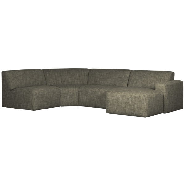 Sofa Avelon U-Form grün melange 315x205