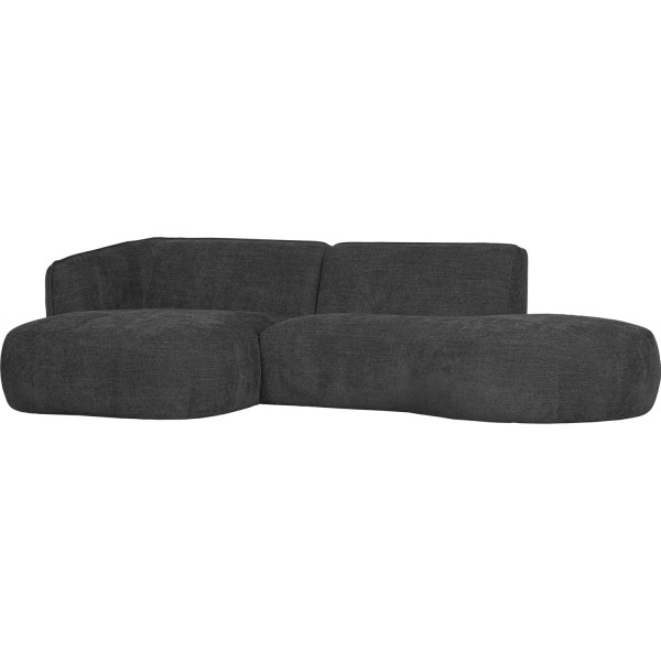 Ecksofa Polly links Webstoff grau 258x150