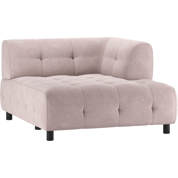 Chaiselongue Louis 1.5-Sitz Arm rechts Chenille lila 122x140