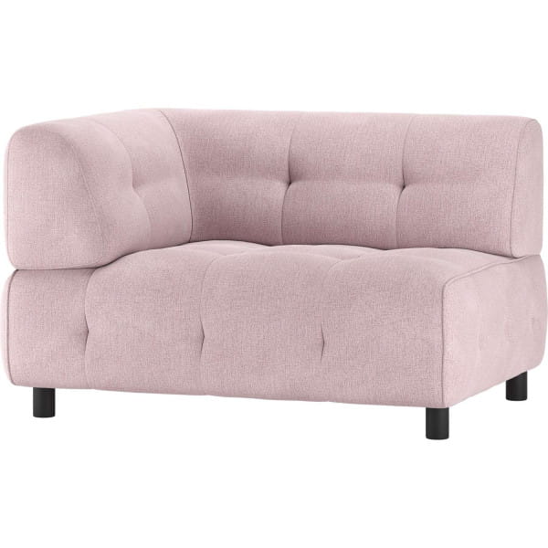 Sofa-Element Louis 1.5-Sitz Arm links Flachgewebe lila