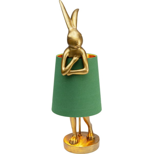 Tischleuchte Animal Rabbit gold grün 68