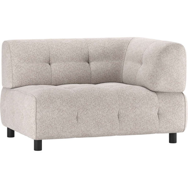 Sofa-Element Louis 1.5-Sitz Arm rechts Webstoff grob powder