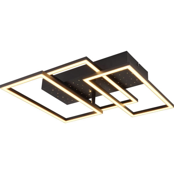 Deckenleuchte Terrxa Metall schwarz matt LED