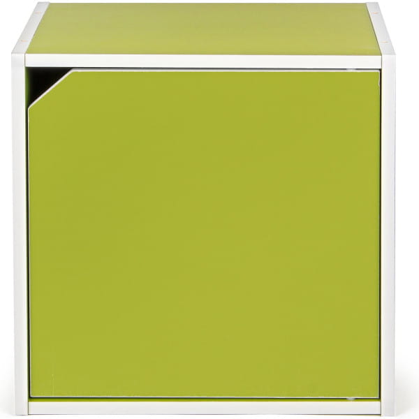 Regalwürfel mit Tür Composite Grün