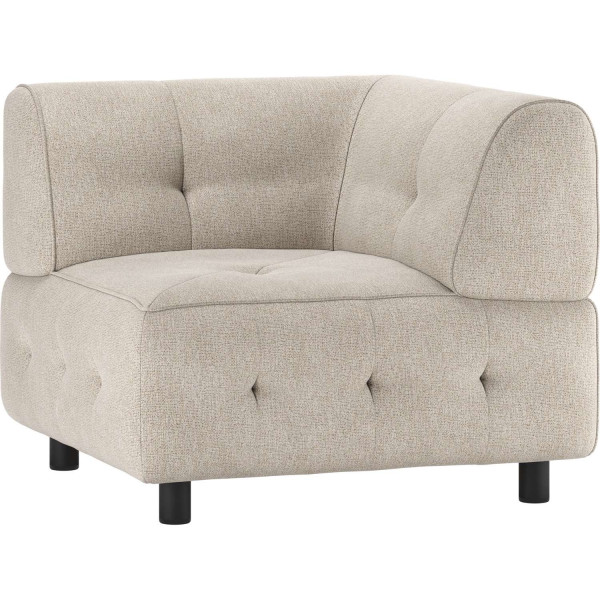 Sofa-Element Louis Ecke Flachgewebe powder