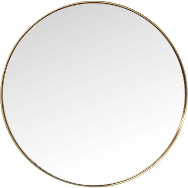 Spiegel Curve Round Brass Ø100