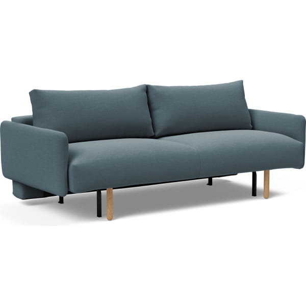 Innovation Bettsofa Frode Stem mit Armlehnen Vivus Dusty Blue 573