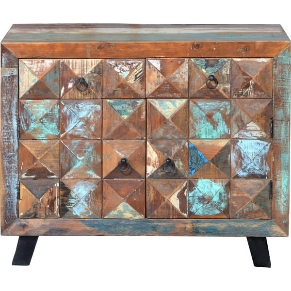 Sideboard Diamond Holz recycelt multicolor 100