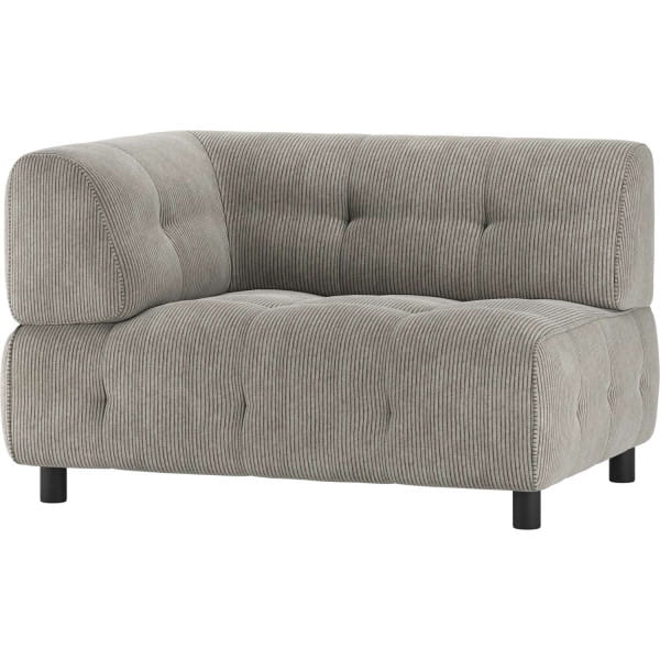 Sofa-Element Louis 1.5-Sitz Arm links Rippstoff sage