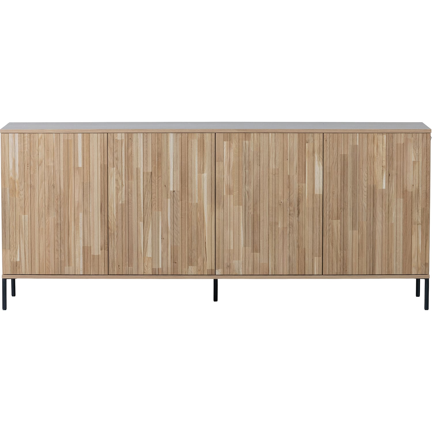 Credenza vintage 2 ante 5 cassetti Sherman cm 200 x 40 x 85h