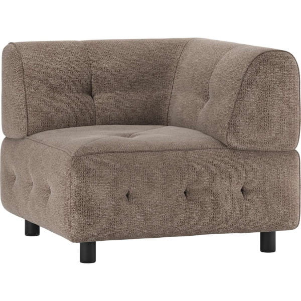 Sofa-Element Louis Ecke Chenille coffee