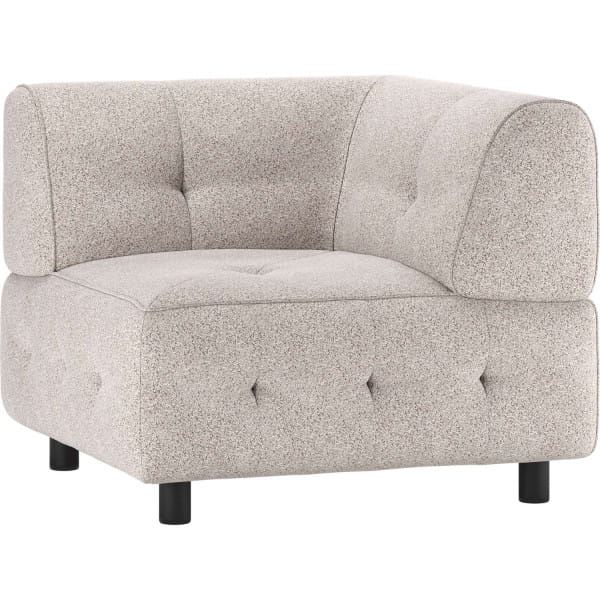 Sofa-Element Louis Ecke Webstoff grob powder