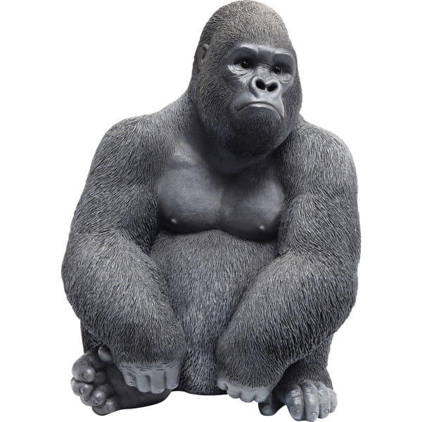 Deko Figur Monkey Gorilla Side Medium schwarz