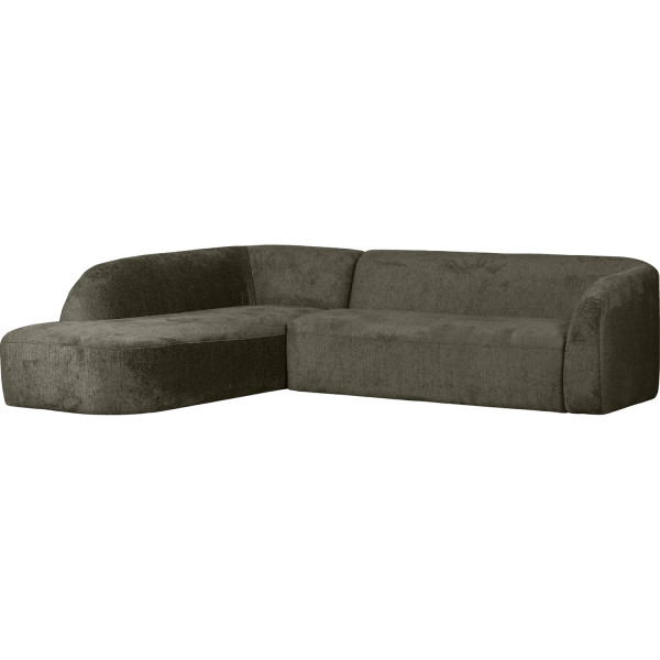 Ecksofa Sloping links Chenille Velvet frost 274x225