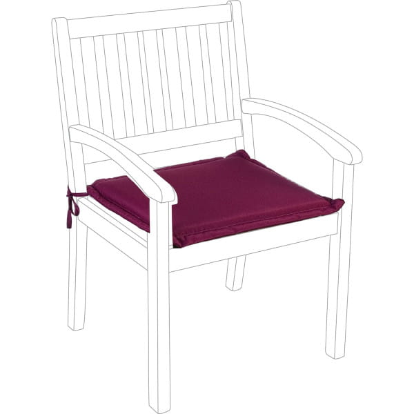 Gartenkissen für Sessel 49x52 bordeaux