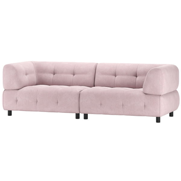 Sofa Louis 3-Sitzer Flachgewebe mauve 244