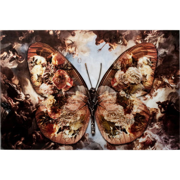 Glasbild Butterfly 150x100