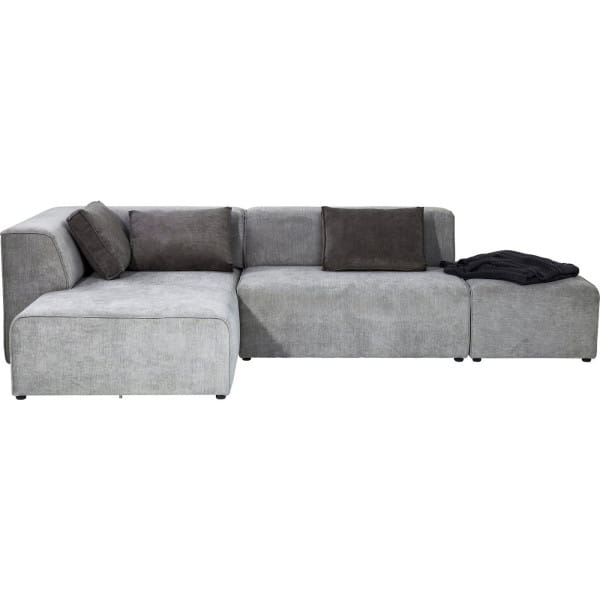 Sofa Infinity Ottomane Links Grau