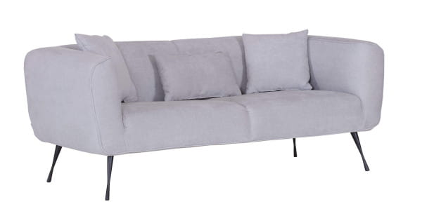 Sofa Dolime 2-Sitzer grau