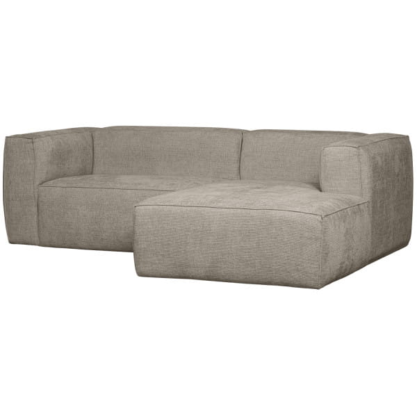 Ecksofa Bean rechts Hefty Melange travertin 254x178