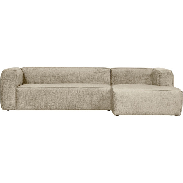 Ecksofa Bean rechts Chenille Velvet buttermilk 305x175