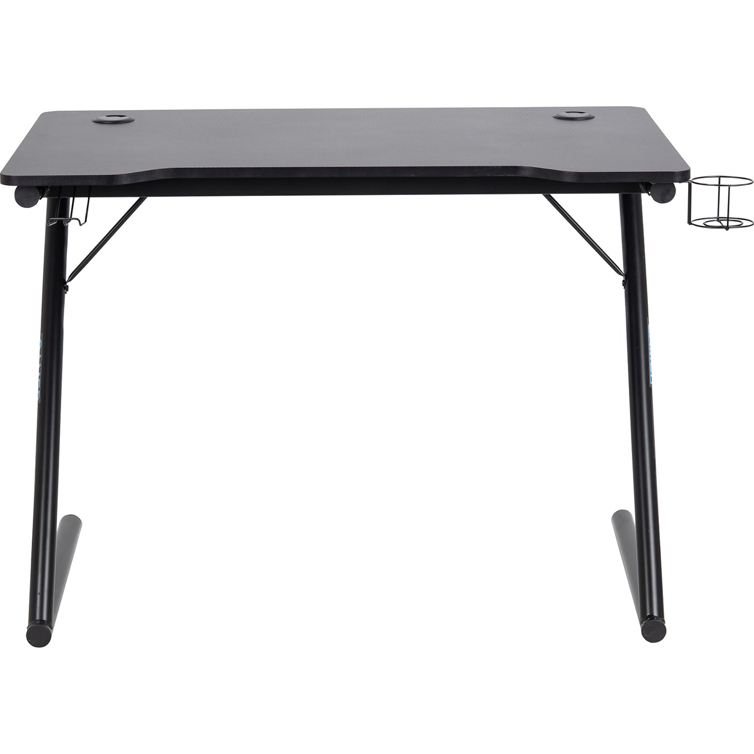 Tisch Ilario schwarz mit Becherhalter 100x60, Bürotische, Tische, Möbel