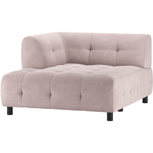 Chaiselongue Louis 1.5-Sitz links Chenille lila 122x140