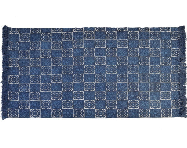 Teppich Baumwolle blau 180x120