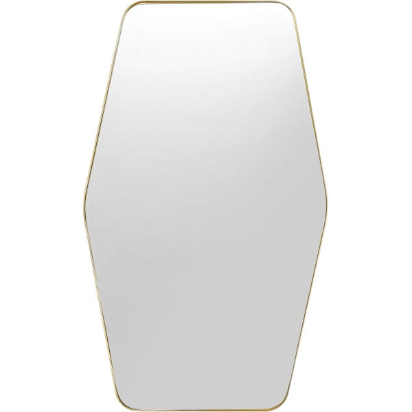 Wandspiegel Shape Hexagon Brass 64x95