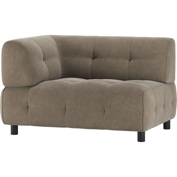 Sofa-Element Louis 1.5-Sitz Arm links Webstoff sage